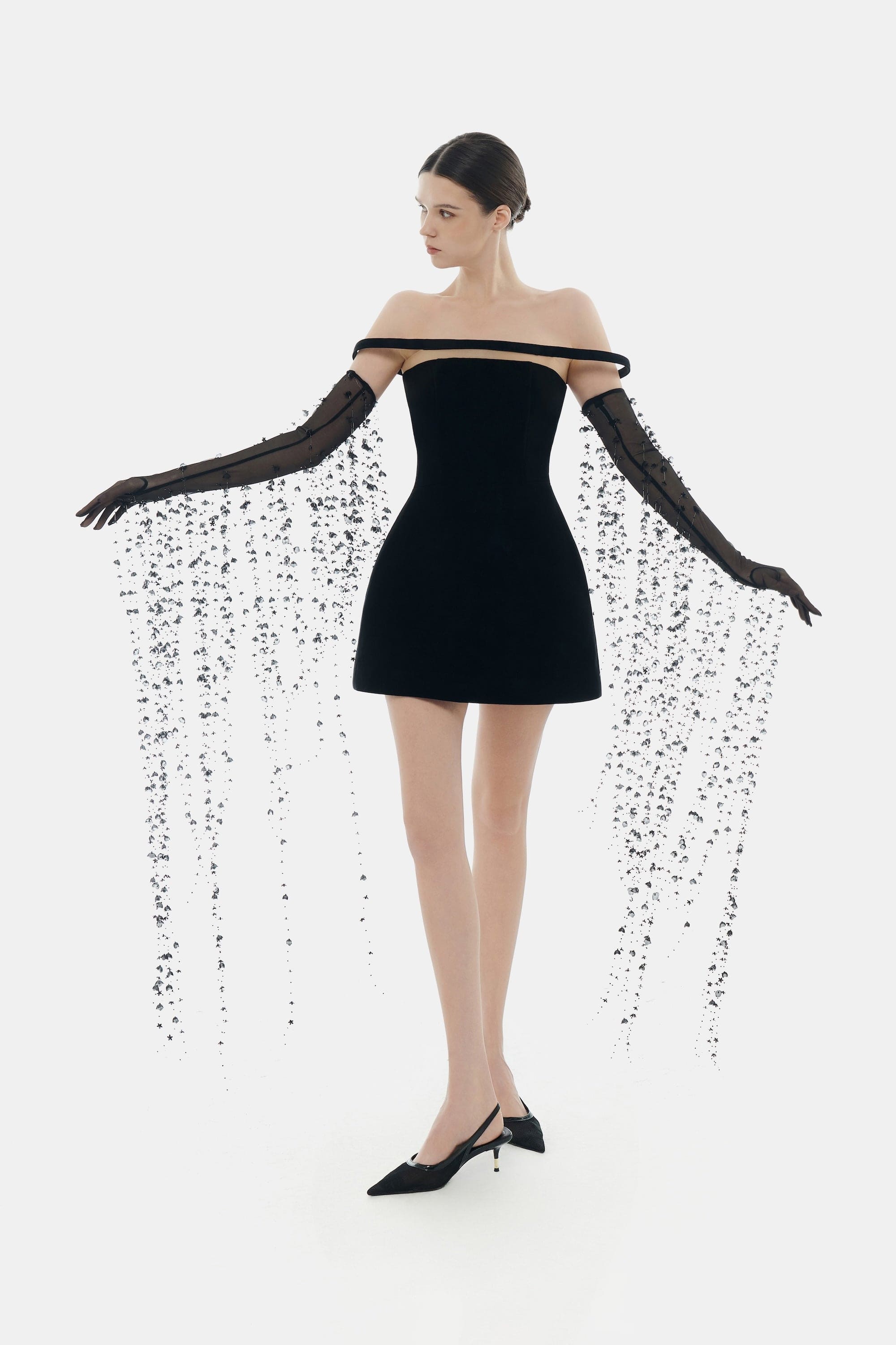 Black Orbit Mini Dress