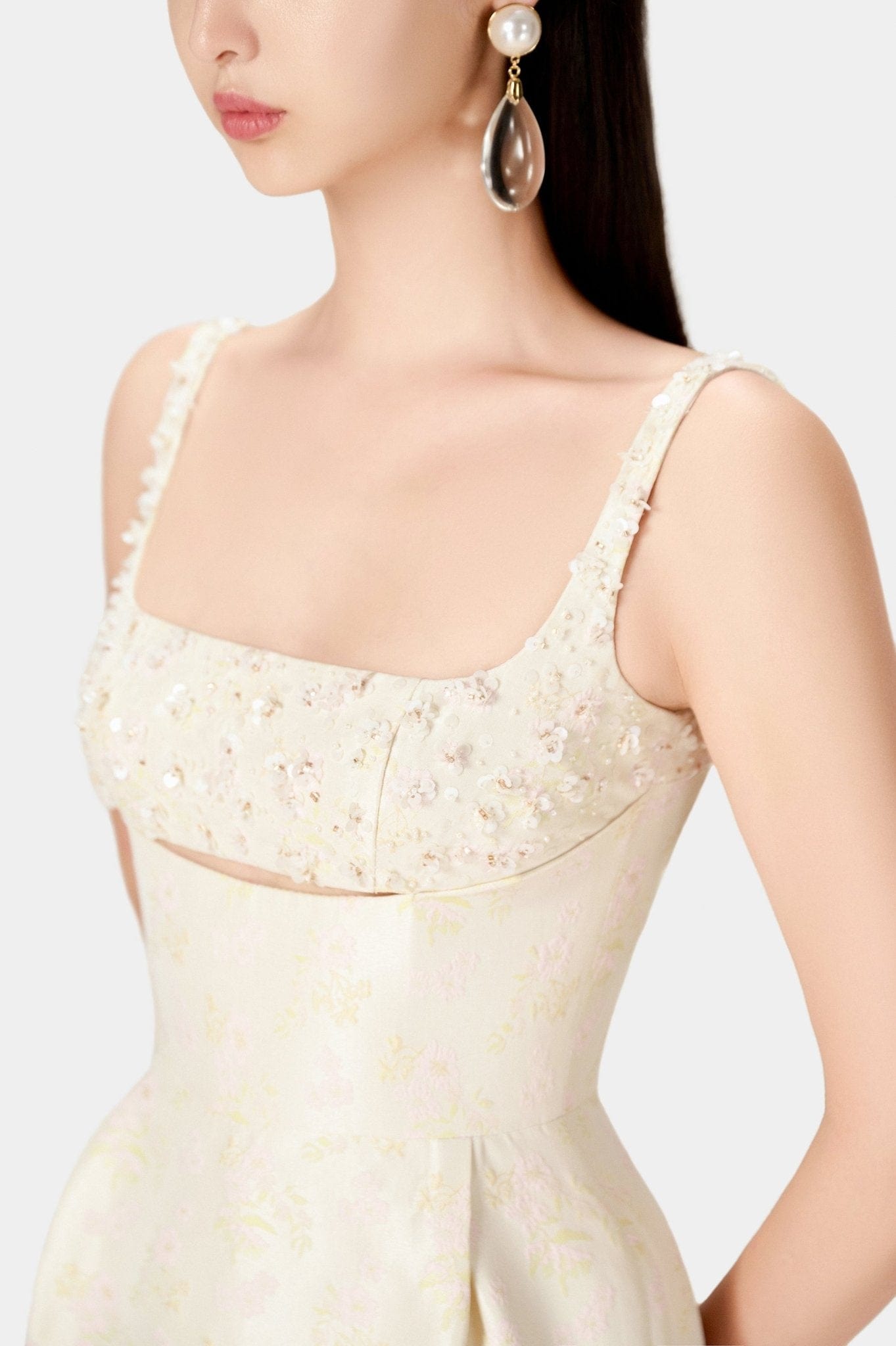 Beaded Brocade Pencil