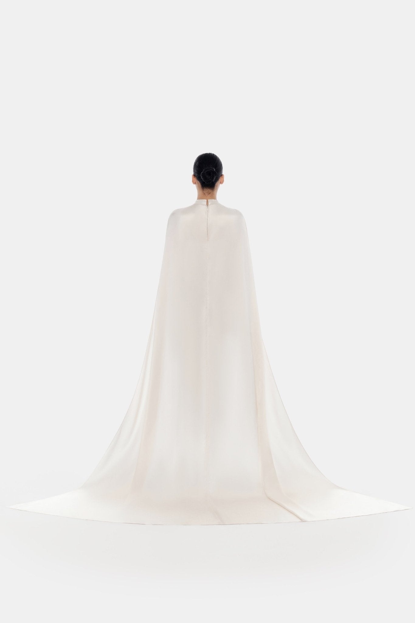 Beige Cape Dress