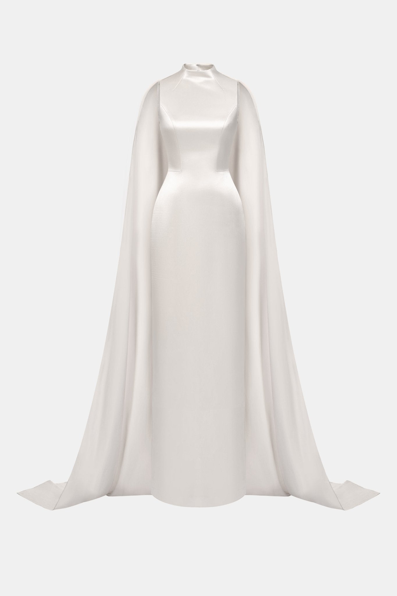 Beige Cape Dress