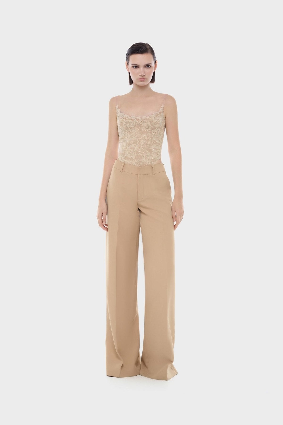 Brown Straight Leg Pants