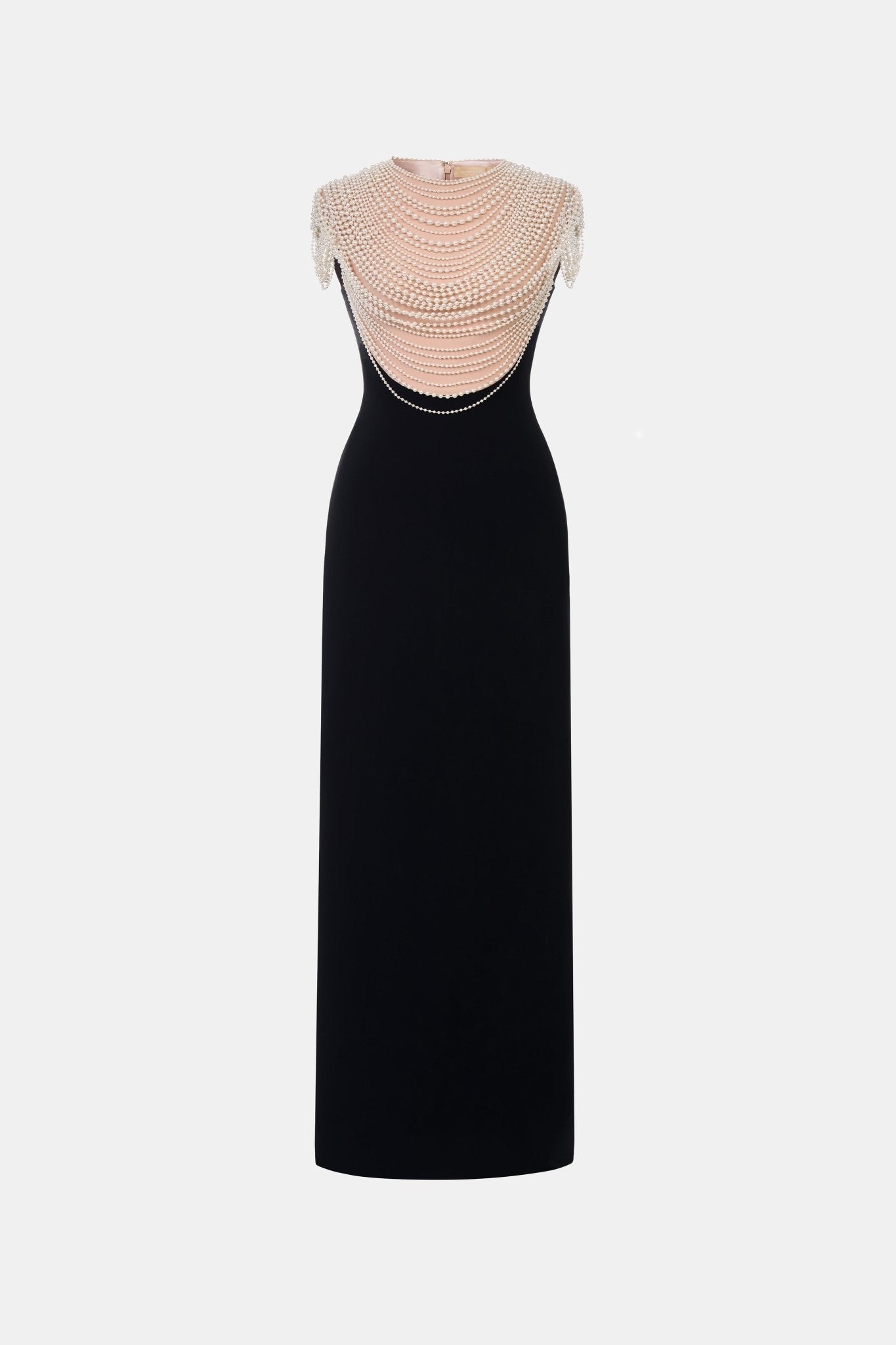 Black Lace Flower Pencil Dress