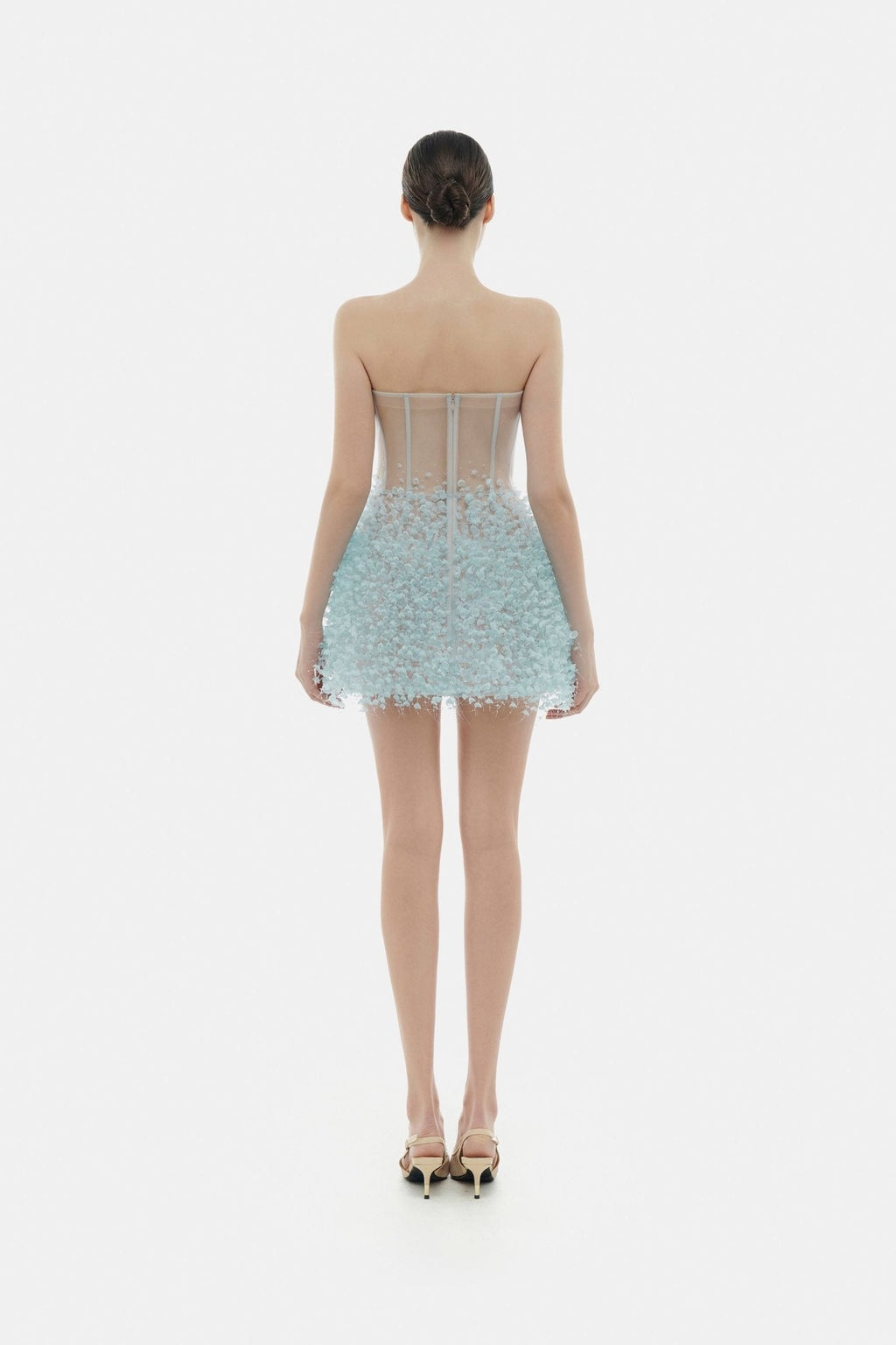 Blue Flowers Mini Dress