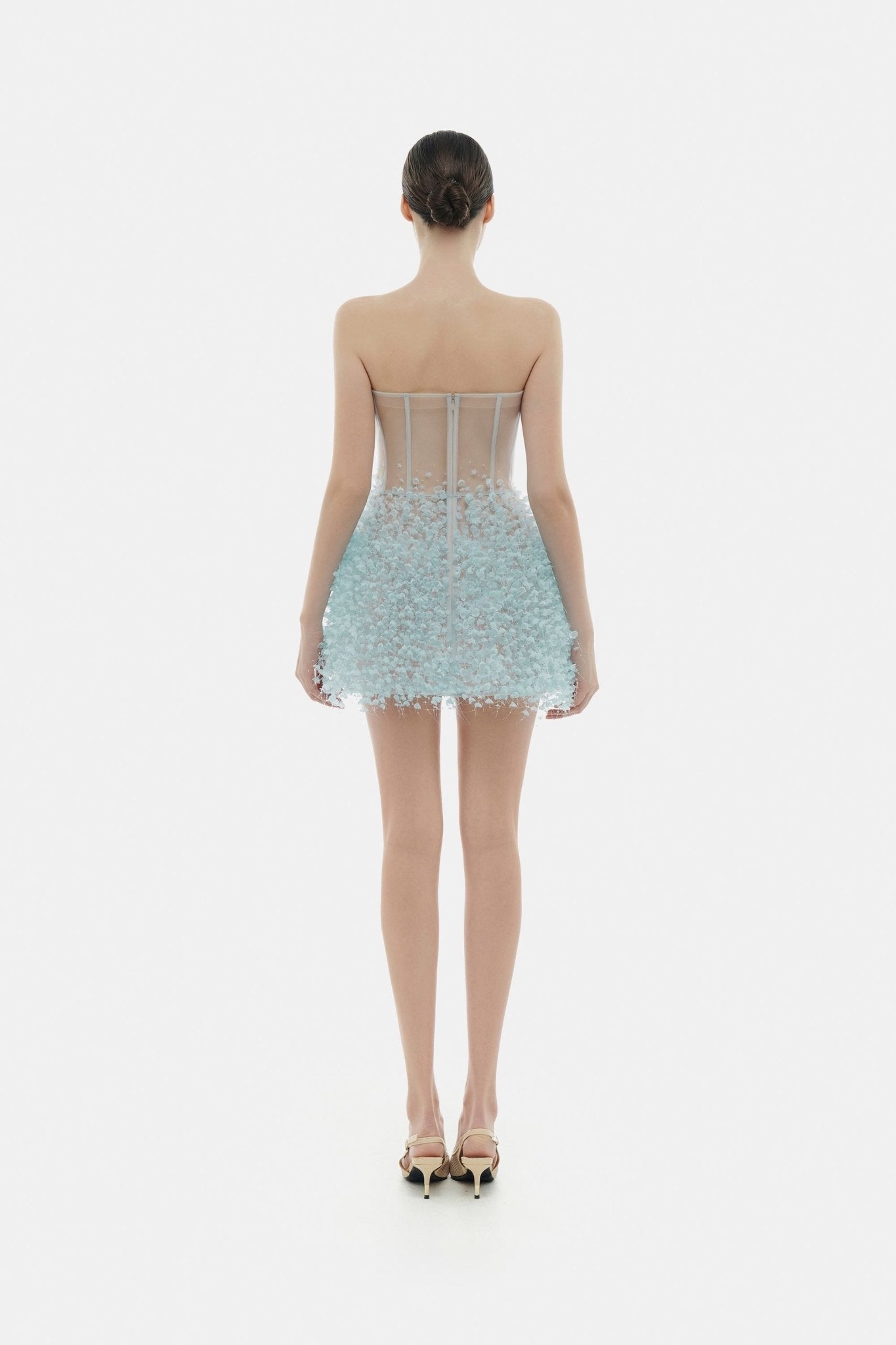 Blue Flowers Mini Dress