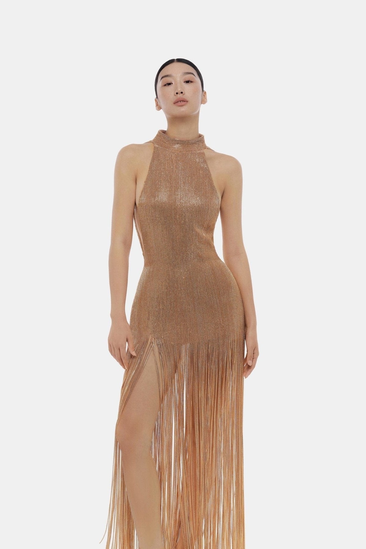 Champagne Crystalized Dress