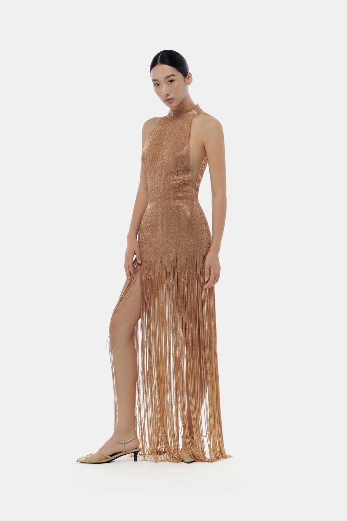 Champagne Crystalized Dress