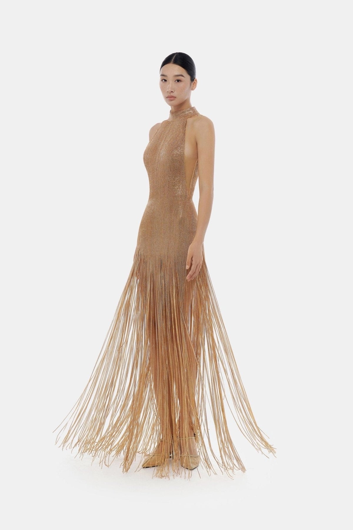 Champagne Crystalized Dress