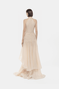 Ivory Cut-out Halter Dress