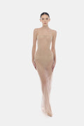Nude Embellished Dress