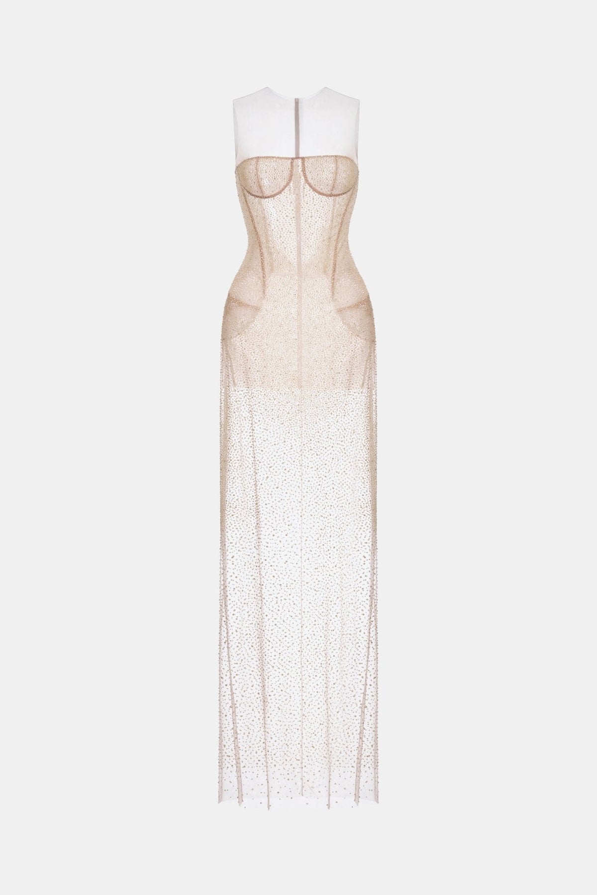 Nude Embellished Dress