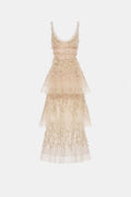 Pastel Tiered Midi Dress