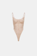 Peach Sheer Lace Top