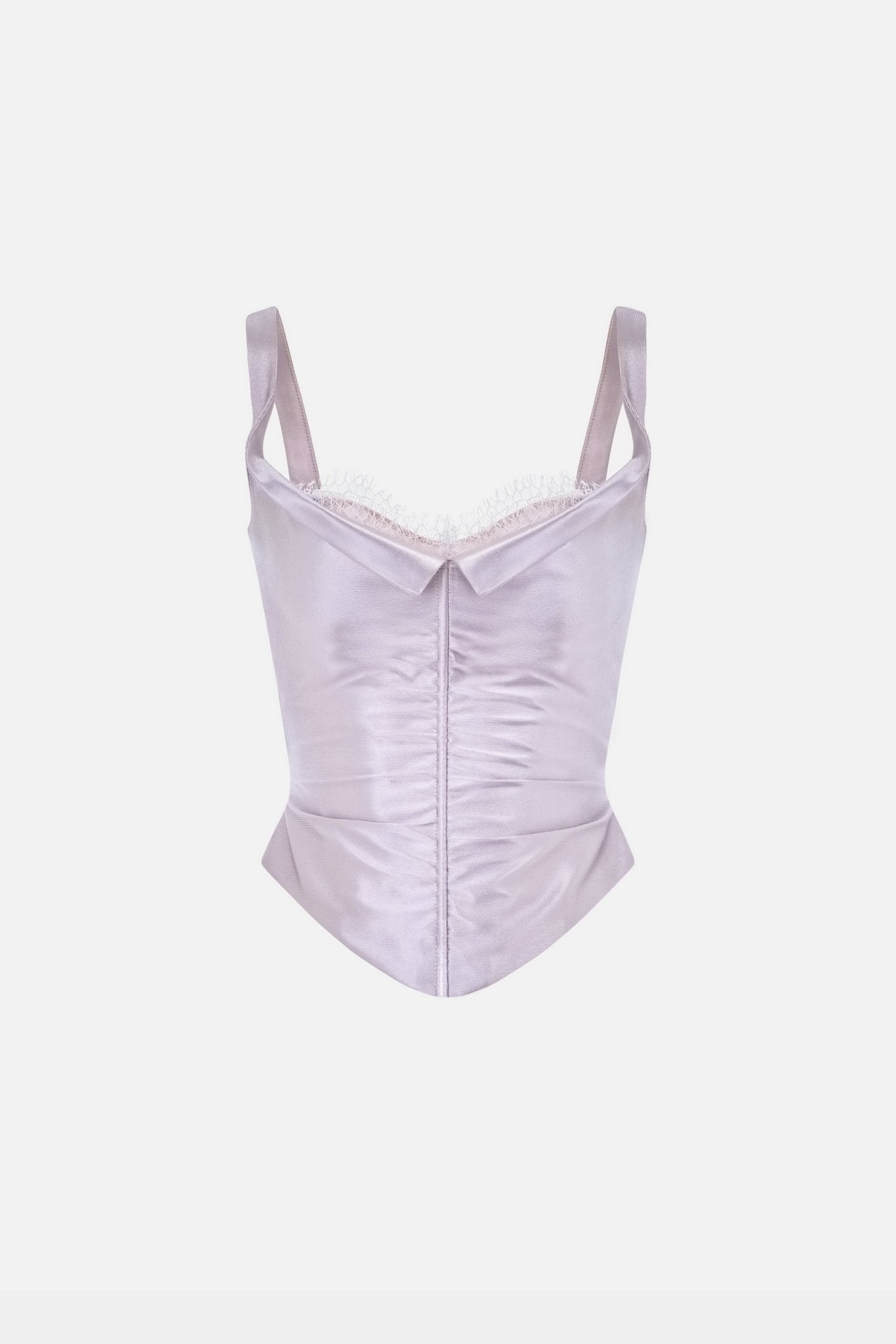 Violet Satin Corset Top