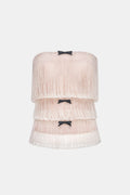 White Crystal Fringe Tube Top